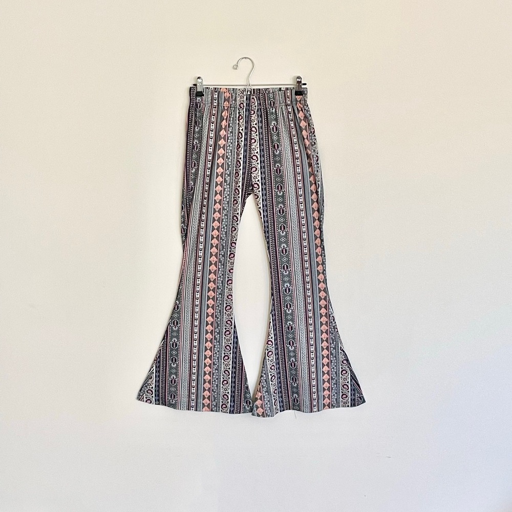 Daisy Del Sol High Waist Gypsy Comfy Yoga Boho Bell Bottom Pants Women’s Medium